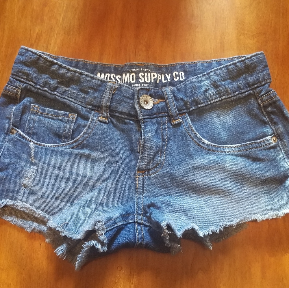 Y2K Mossimo Distressed Hem Jean Shorts